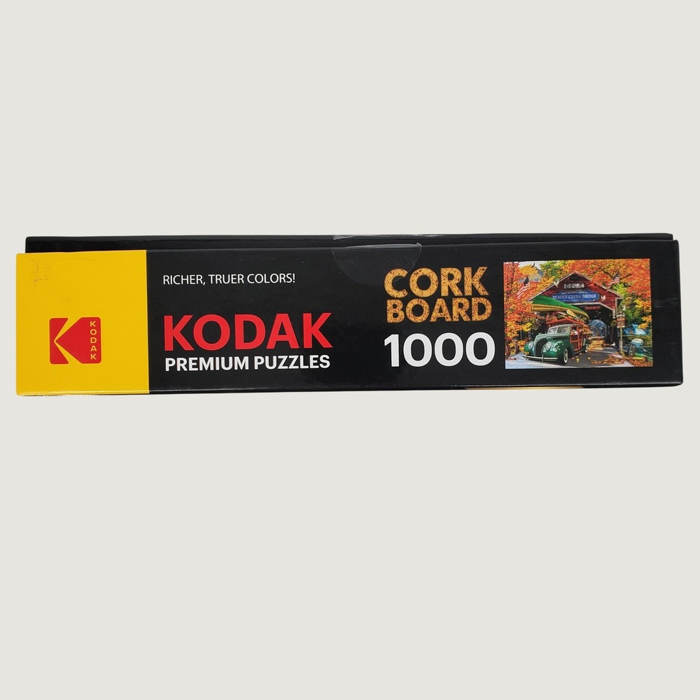 Kodak Premium 1000 Piece Cork Board Puzzle Beaver Creek Bridge RoseArt 8720 - Picture 6 of 9